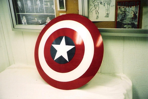 Captain America Shield - Fiberglass, Hand Made